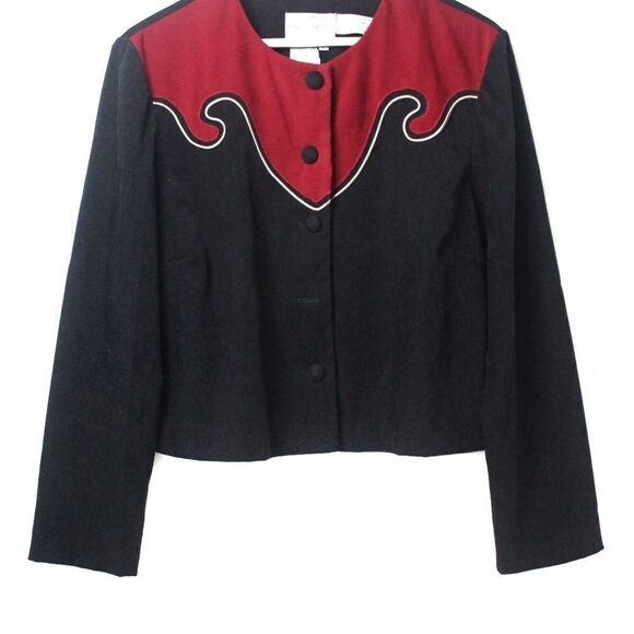 Vintage Karin Stevens Petites Cropped Jacket S12 - Picture 2 of 8